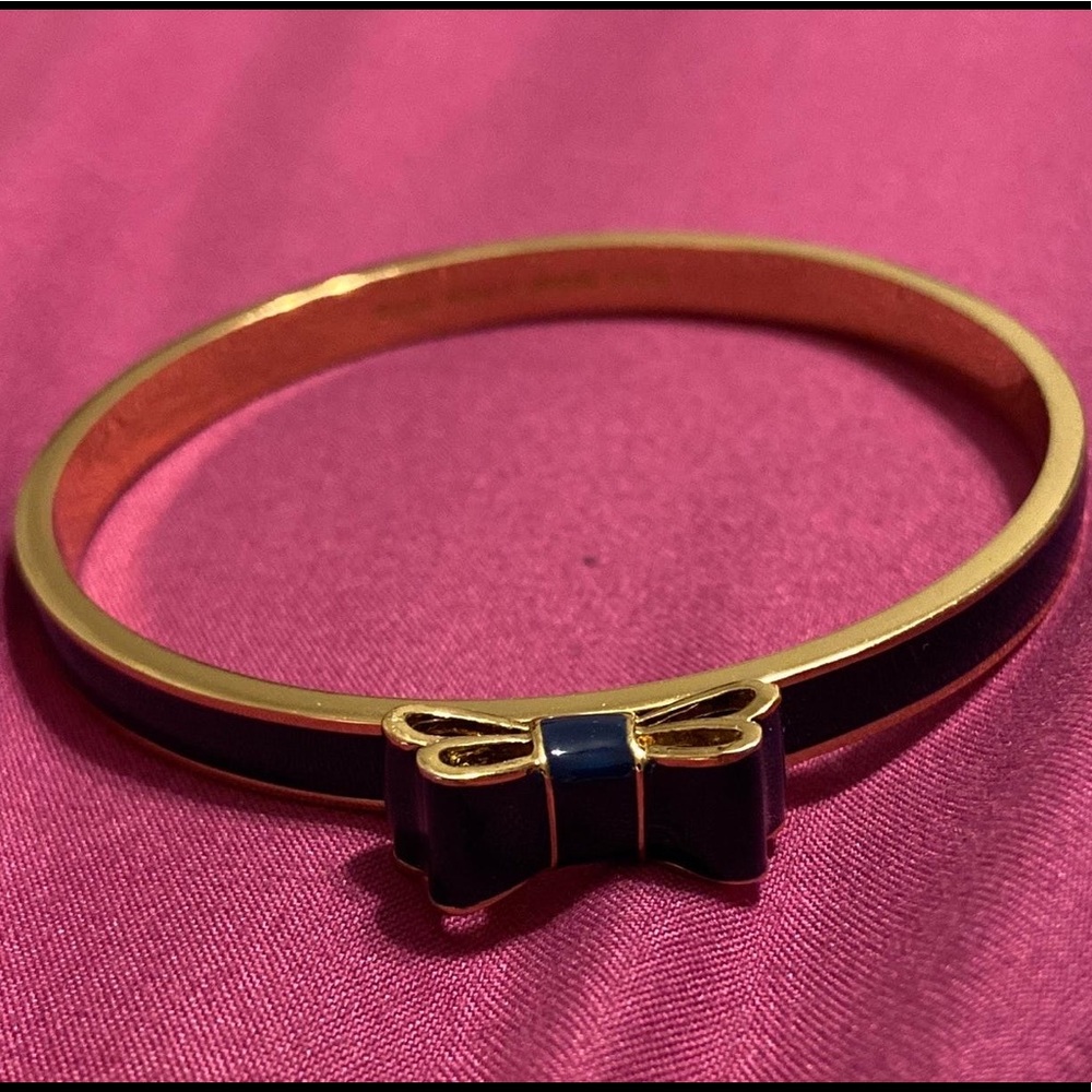 Navy Blue Kate Spade Bow Bangle